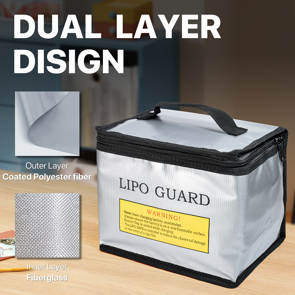 Fpv Drone Bag - Lipo Guard Safety Bag Fireproof Explosion-Proof