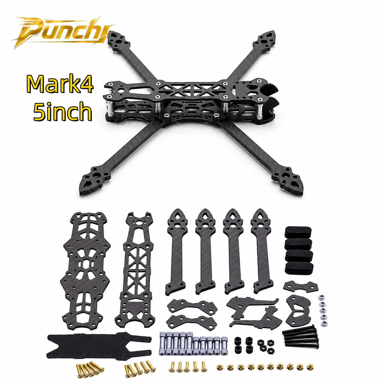 Fpv Drone Quadcopter - Mark4 5inch FPV Carbon Fiber Frame
