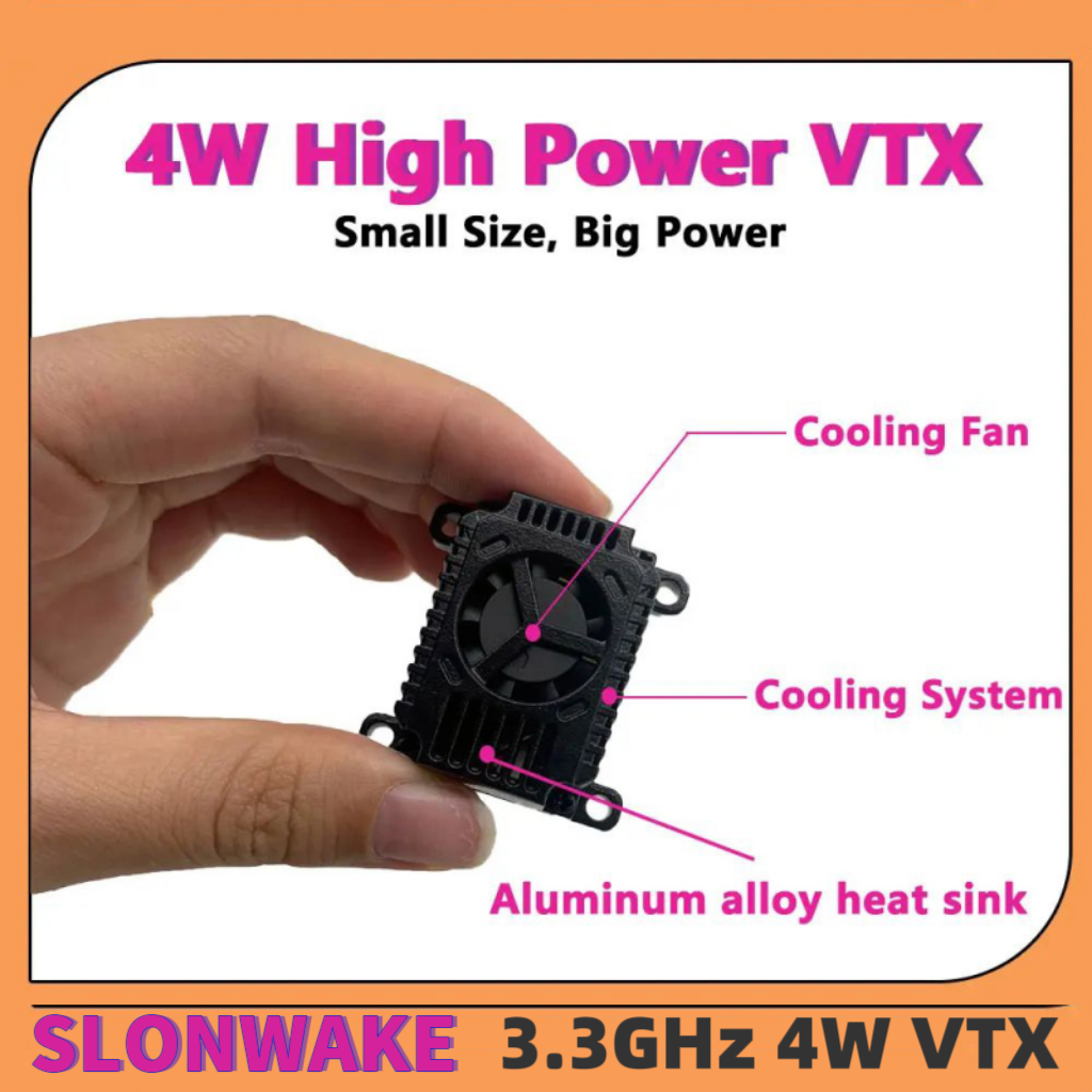 SLONWAKE FPV 3.3G 16CH 4000mW  - огляд і ціна Fpv Drone Frame