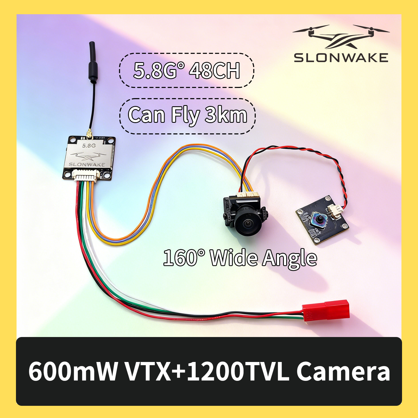 SLONWAKE 5.8G 600mW 7-24V FPV  - огляд і ціна Fpv Drone Kit