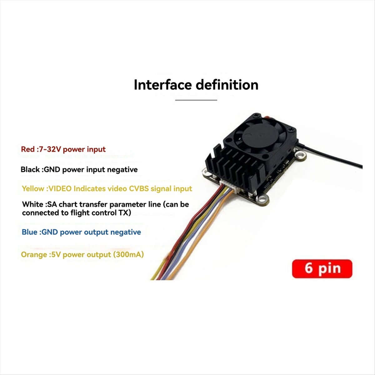5.8G 2W VTX 2000mW FPV Video T - огляд і ціна Fpv Drone Vtx