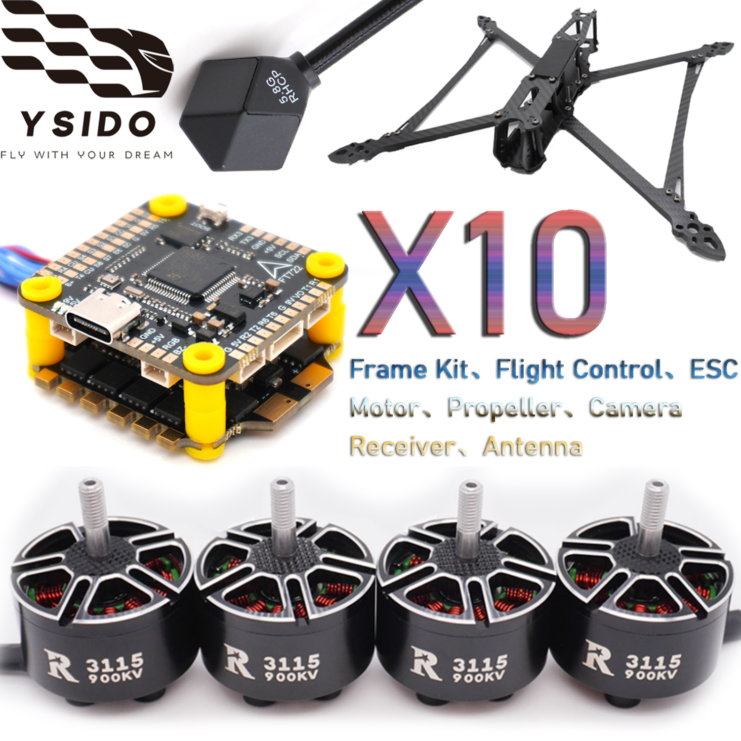YSIDO RC FPV Drone 427mm Frame - огляд і ціна Fpv Drone Tool Kit