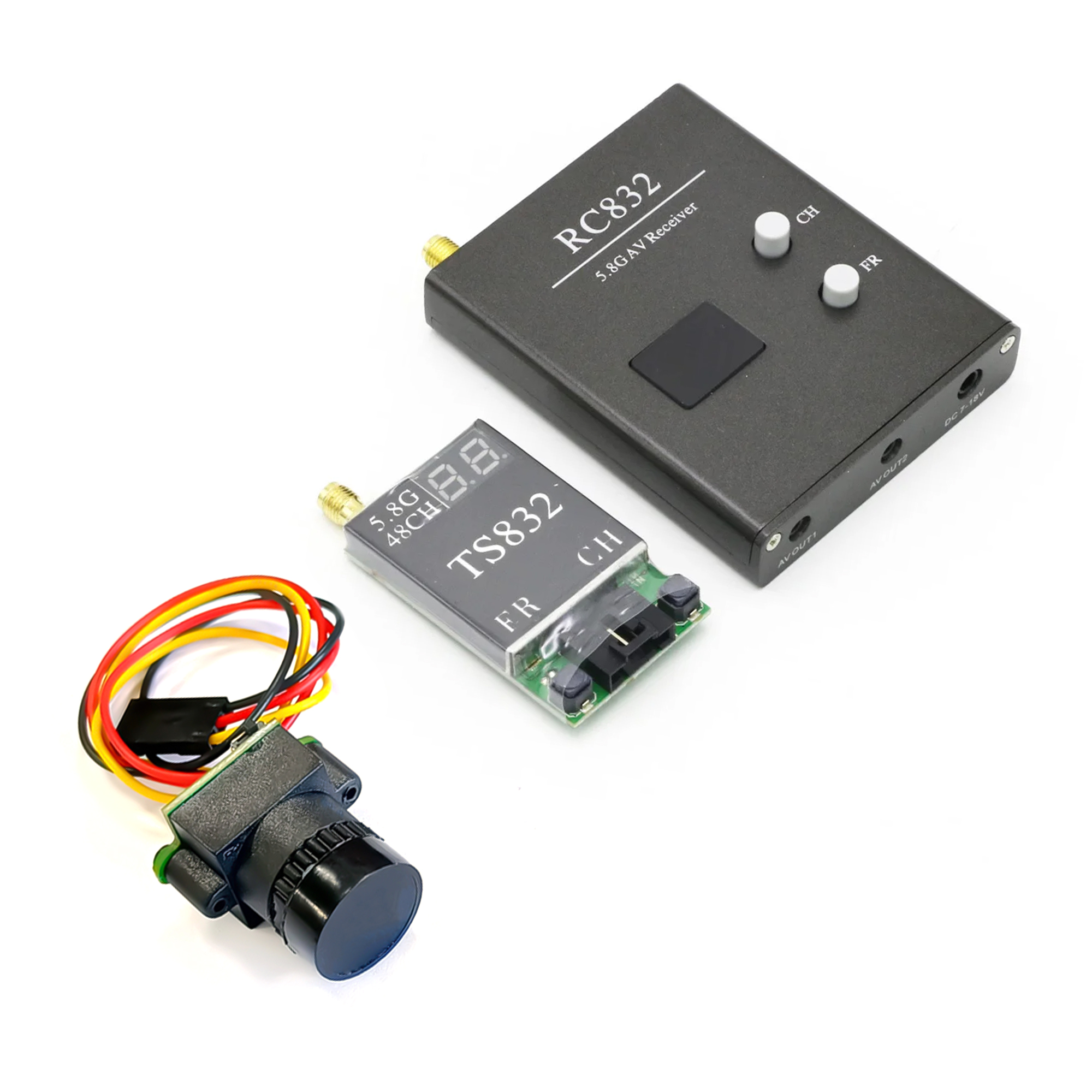 TS832 Receiver +RC832 +1000TVL - огляд і ціна Fpv Drone Antenna