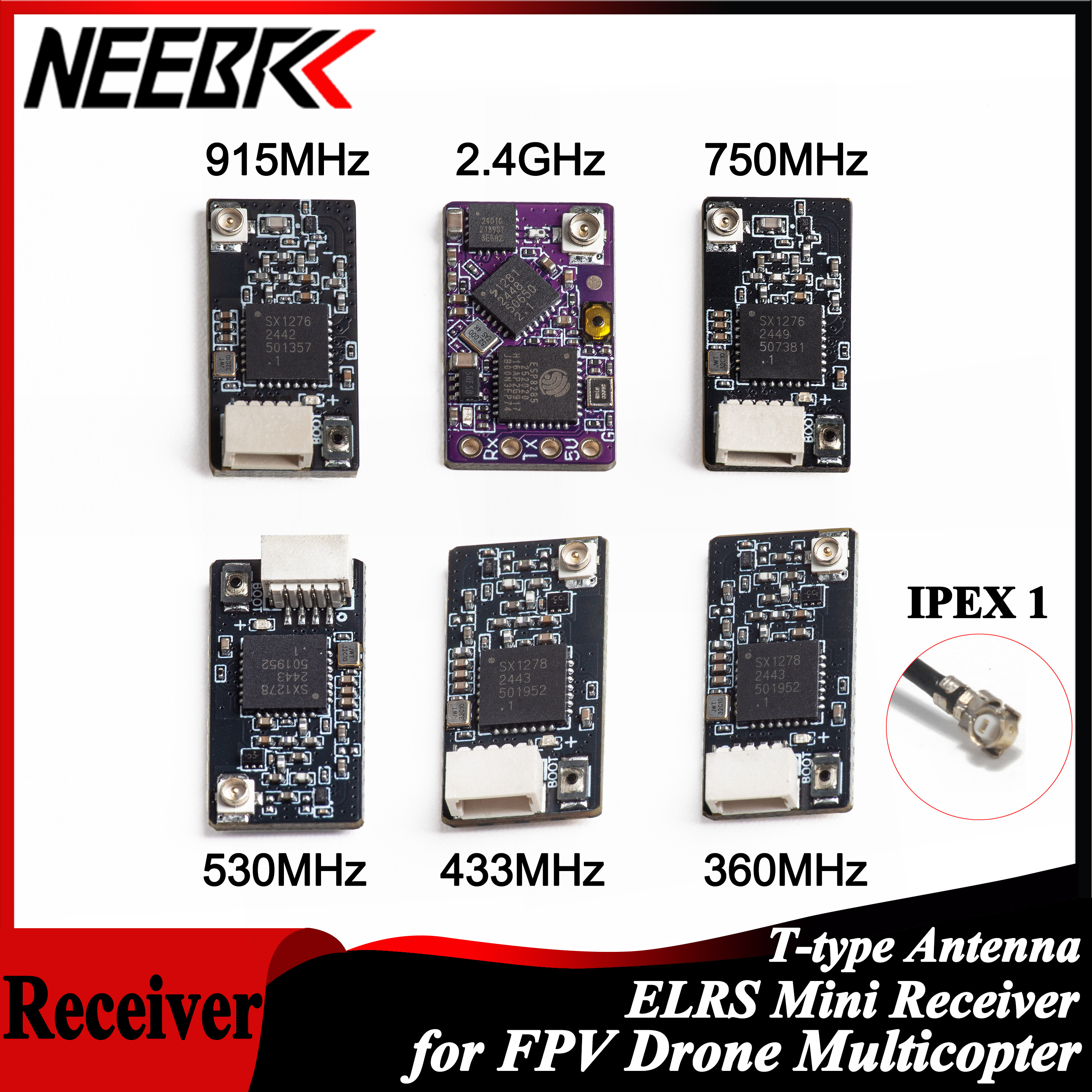 NEEBRC ELRS 2.4G/915Mhz/360Mhz - огляд і ціна Fpv Drone Quadcopter