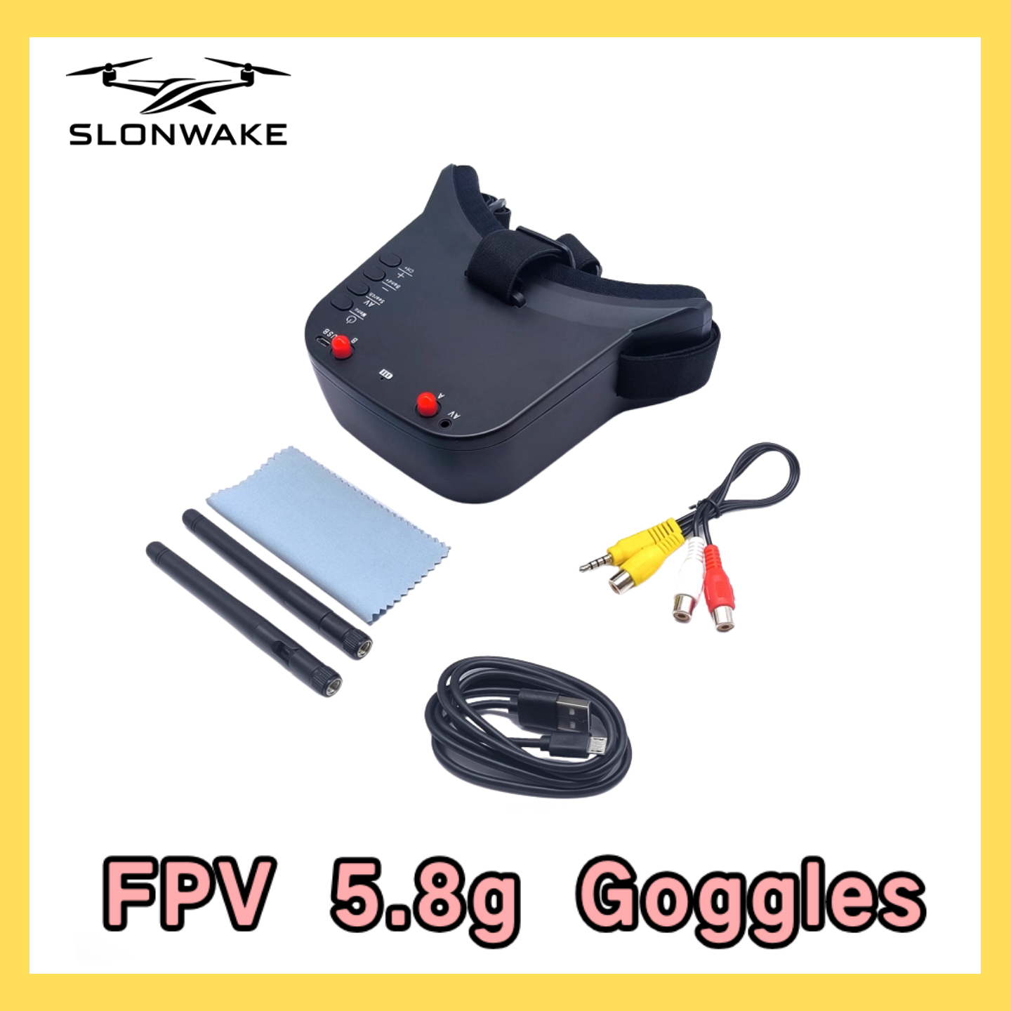 SLONWAKE 5.8G 48CH FPV 400mw V - огляд і ціна Fpv Drone Camera