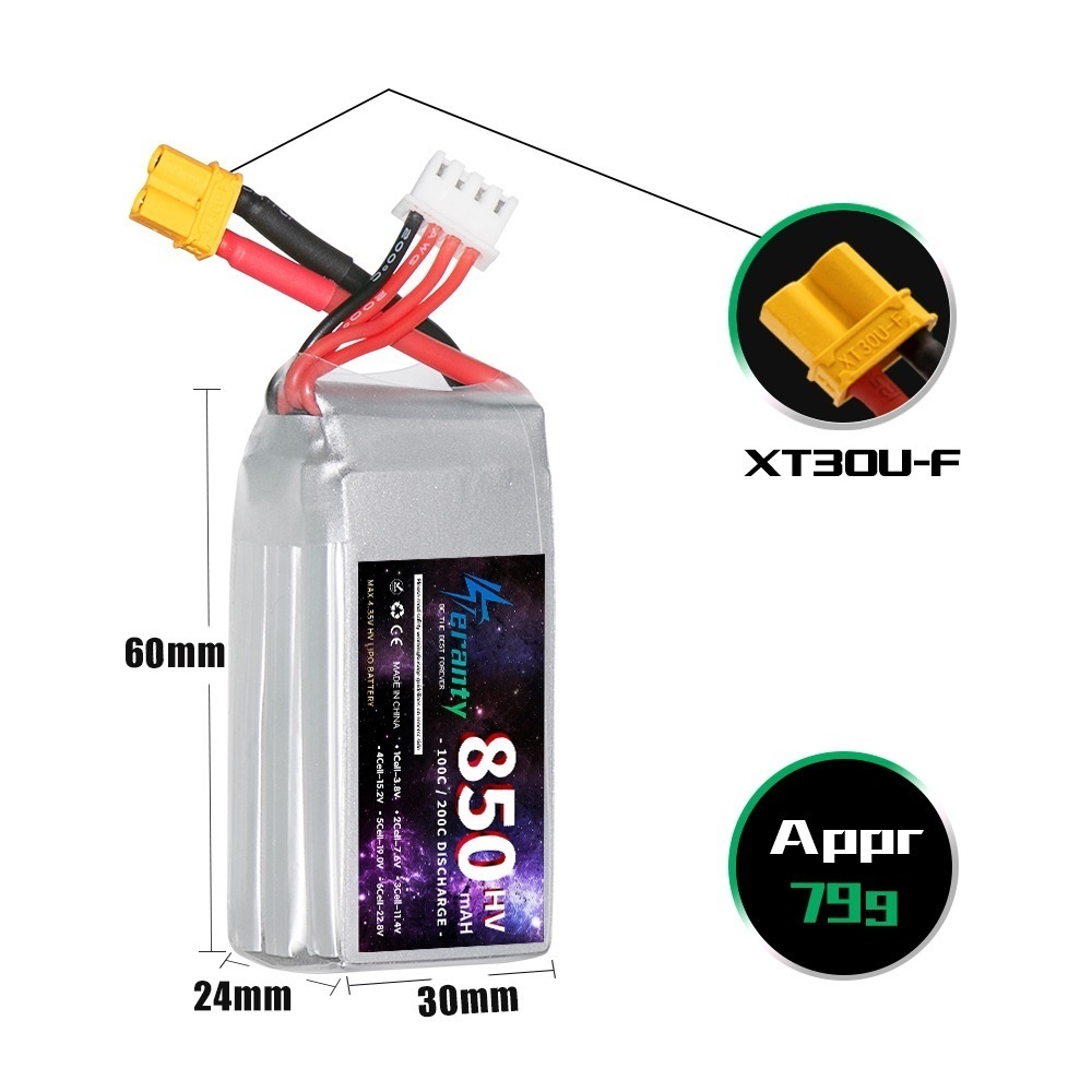 1/2/3PCS TERANTY 3S 11.4V Lipo - огляд і ціна Fpv Drone Battery